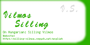 vilmos silling business card